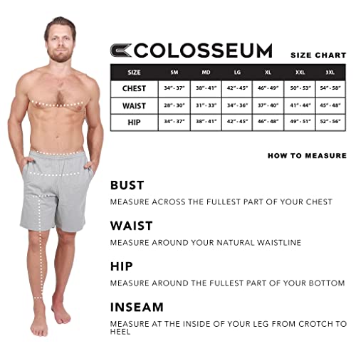 Colosseum Active Men's Down To Basics Cotton Short (Thunder, X-Large) #TOP5