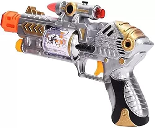 Gooyo Battery Operated Laser Gun Toy with Vibrant Light & Sound Effects for Kids β CF-927 | Multi Color, Power Source:3xAA Battery (Not Included)