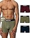 Produktbild Snocks Boxershorts Herren aus Lenzing Modal (3X) Extra weiches Material (3X Mix3, XL) Blau Rot Oliv Größe XL Unterhosen Männer Unterwäsche Mikrofaser