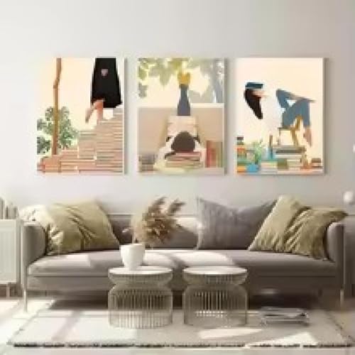 Peinture sur toile abstraite haut de gamme d'agave et monstera pour grand mur