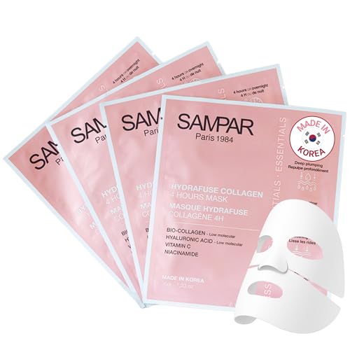 SAMPAR Masque Collagene Visage Coreen Lot de 4 - MARQUE
