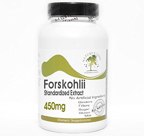 Forskohlii Standardized Extract 450mg ~ 90 Capsules - No Additives ~ Naturetition Supplements