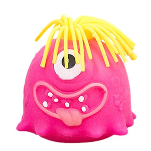 Chaies - Juguete para apretar - Juguete relajante con un solo ojo y pelo caprichoso, pluma de bolsa de regalo para dormitorio, sala de estar, mesa de ordenador, cunas, estantería