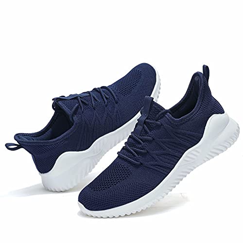 Image of Mens Running Shoes Slip-on Walking Sneakers Lightweight Breathable Casual Soft Sole Trainers