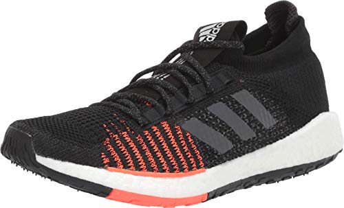 adidas Originals Scarpe da Corsa da Uomo Pulseboost HD, Black Grey Solar Red, 36 2/3 EU