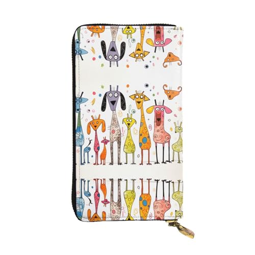 Portefeuille en cuir imprimé chiens pour ranger toutes vos cartes sans encombre
