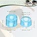 YELARXI Skateboard Bushings, Skateboard Truck Rebuild Long-Board Kit Bushings Washers Pivot Cups-Fitting for (Outdoor Skateboard Parts) 92A & PU & Clear Blue