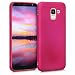 Produktbild kwmobile Case kompatibel mit Samsung Galaxy J6 - Hülle Silikon metallisch schimmernd - Handyhülle Metallic Pink