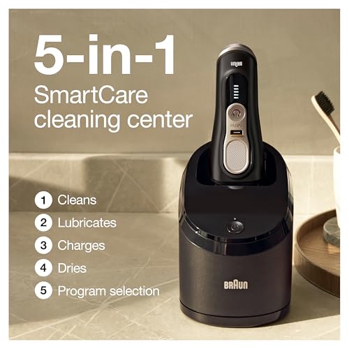 Image of Braun Series 9 Pro 9460cc Electric Razor, Waterproof Foil Shaver, Wet /Dry Use, ProLift Beard Trimmer, 5-in-1 Cleaning & Charging SmartCare Center