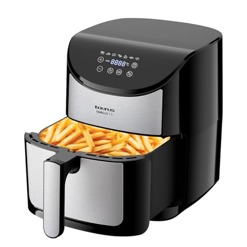 Taurus By INALSA Air Fryer For Home 7.5 L Capacity - 1600 W With Digital Control and 7 Preset|Quick Heat Circulation Variable Temp. Control, Baking,Grilling, Air Frying,Roasting up to 60 Min, Famillo (B0DB5PQ972) Amazon Price History, Amazon Price Tracker