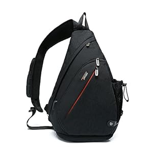 TUDEQU Sling Bag Crossbody Backpack, Shoulder Bag Hiking Sports Backpack, Casual Daypack with WET Pocket for Men & Women