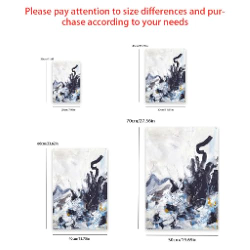 Impression sur toile abstraite 60x90cm style simple pour mur de salon
