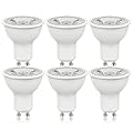 Geminilite GU10 LED Bulbs Non-Dimmable, 3000K Warm Light Replacement for Recessed Track Lighting, 5W GU10 Bulb with 38° Spotlight for Kitchen, Range Hood, Living Room, 6 Pack 120V