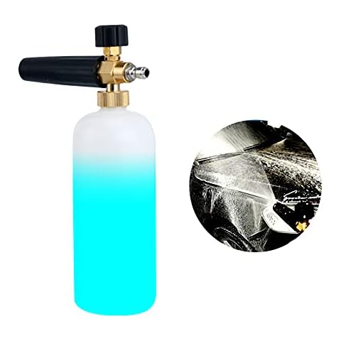 FreeTec Snow Foam Gun Foam Lance Pressure Washer for Car Washing Snow Foam Cannon Adjustable Pressure Washer (Foam Bottle) Cover