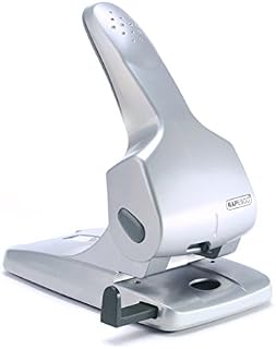 Rapesco 0732 Hole Punch Zero-65 Heavy Duty, 65 Sheet Capacity - Silver