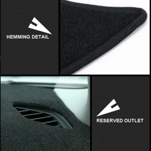 Car Dash Covers for Honda CR-V CRV 2002-2006, Dashboard Cover Dash Protector Pad Dashboard Mat UV Rays Protector Interior Accessories,Red-RHD