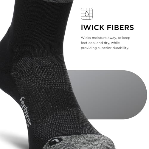 Image of Feetures Elite Light Cushion Mini Crew Sock - Sport Sock with Targeted Compression