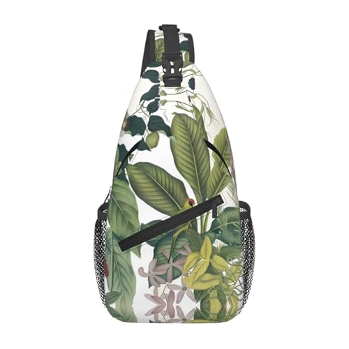 Sac à bandoulière fleurs tropicales homme pour stopper l'encombrement