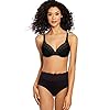 Bali womens Passion for Comfort Light Lift Underwire Df0082 Full Coverage Bra, Black Lace, 40C US