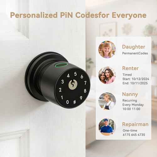 Serrure biométrique et bouton de porte intelligent IRONZON pour une sécurité haute performance
