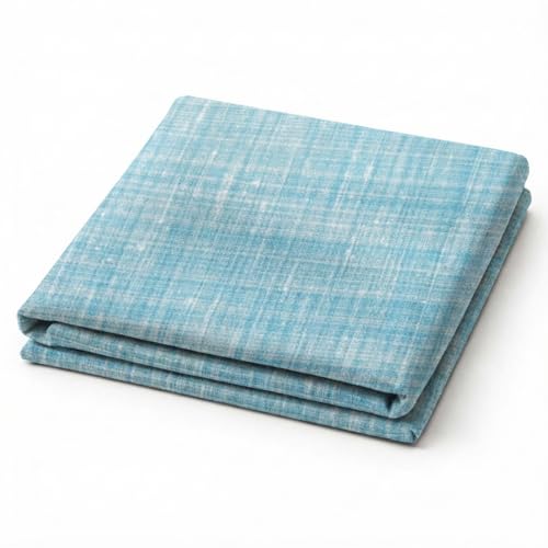 Image of Cotton Fabric Material for Men and women (3.5 Meter, Sky Blue)