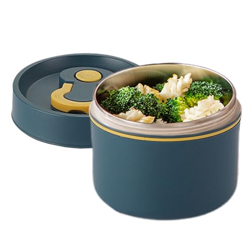 Termo de comida para comida caliente | Termo portátil de 650 ml con asas | Lonchera térmica de acero inoxidable de doble capa | Tarro aislado a prueba de fugas para niños, escuela, oficina, picnic