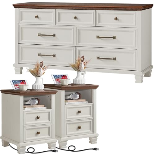 SAVOR LIFE Farmhouse Dresser Set 3 Piece