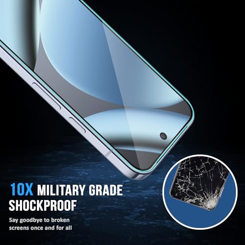Image of FIRST MART Tempered Glass for Google Pixel 10 Pro & Pixel 10, 9H Full-Glue Screen Protector, 3D Edge-to-Edge, HD Clear, Oleophobic, Case-Friendly, Black, Pack of 1