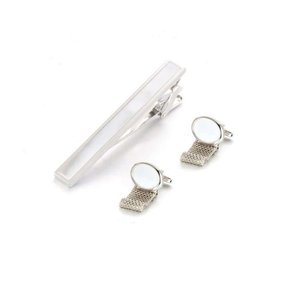 RWRAPS Set di Gemelli per Abito da Sposo Gemelli per Unghie Gemelli per Unghie Clip per Bavero Accessori per Clip per Colletto Gemelli (D 1)