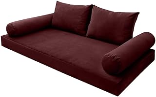 V1 Velvet Indoor Daybed Mattress Pillow Cover Complete Set Knife Edge Twin-XL AD368