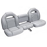 DeckMate 61' Bass Boat Seats (Gray w/ Black Accent)