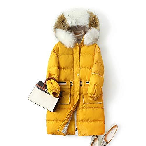 Doudoune femme d'hiver chaude veste mi-longue à capuche lâche