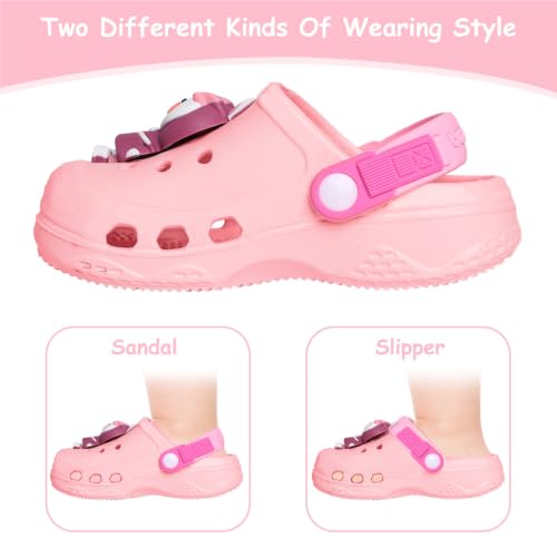 Image of Toddler Little Kids Clogs Slippers Sandals, Non-Slip Girls Boys Clogs Slide Lightweight Garden Shoes Slip-on Beach Pool Shower Slippers