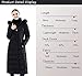 Obosoyo Women's Hooded Thickened Long Down Jacket Maxi Down Parka Puffer Coat (Black, 2XL)