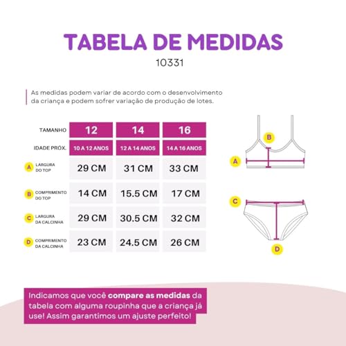 Biquíni Juvenil Alça Menina Praia Piscina Roupa De Banho (BR, Numérico, 14, Padrão, Estrelas Neon)