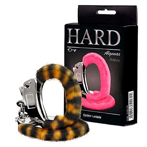 HARD - Algemas de Metal Com Pelúcia Reforçada Onça REF:HA109PO