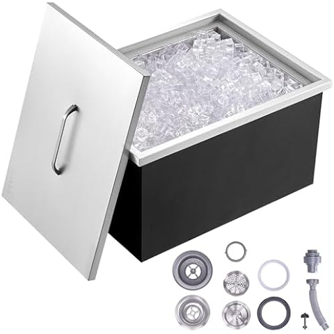 VEVOR 40qt Stainless Steel Ice Chest Cover