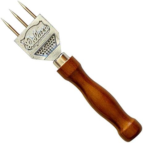 Hemoton Ice Picks Stainless Steel Ice Crusher Japanese Style Ice Chipper Hammer Bar Ice Carving Tools with Wood Handle for Kitchen Bar Restaurant Brown