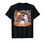 Photo Gallery divertente libro fantasma lettura libri di halloween insegnante amante maglietta Photo Gallery divertente libro fantasma lettura libri di halloween insegnante amante maglietta
