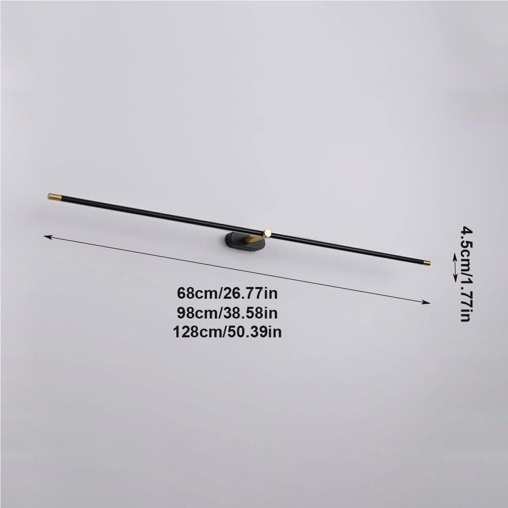 Lange Spiegelleuchte Modern, Spiegellicht LED Spiegellampe Badezimmer Minimalistisch für Make-up und Rasur