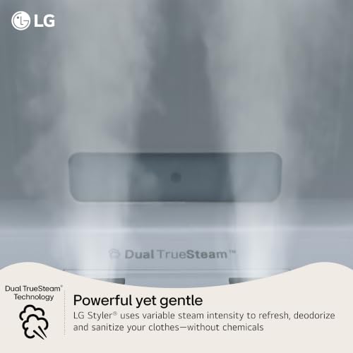 Image of LG Styler Smart Steam Closet SC5GMR80H | Dual TrueSteam Technology, Dynamic Moving Hanger, Built-In Handy Steamer