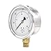 PIC Gauge 201L-402H 4" Dial, 0/300 psi Range, 1/2" Male NPT Connection Size, Bottom Mount Glycerine Filled Pressure Gauge with a Stainless Steel Case, Brass Internals, Stainless Steel Bezel, and Polycarbonate Lens