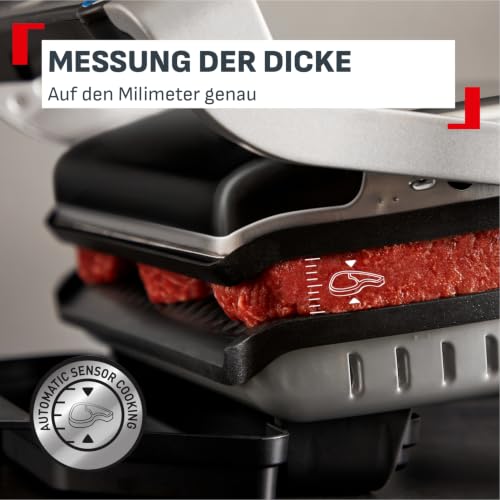 Tefal OptiGrill+ Kontaktgrill, 6 Programme, Garstufenanzeige, abnehmbare Platten, manueller Modus… – Ansicht 5
