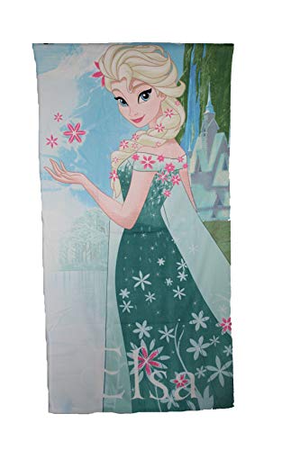 Serviette DE Plage, Drap DE Plage Frozen Fille (Vert, 70x140)