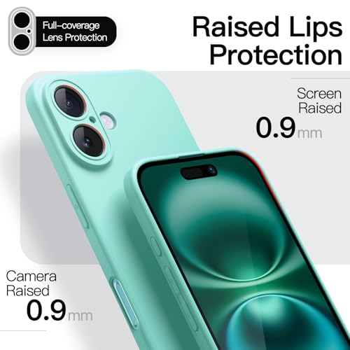 Image of JETech Slim Case for iPhone 16, Teal | Camera Lens Protection, Ultra-Thin Matte Finish, Lightweight Minimalist Cover