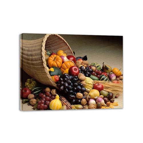 Tableaux de cuisine moderne de nourriture de fruit lot de 3 impressions sur toile 40x50cm encadrée