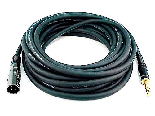 Image of Monoprice 104765 35-Feet Premier Series XLR Male to 1 /4-Inch TRS Male 16AWG Cable gold