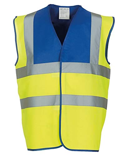 Expert Workwear Hi Vis Multi-Colour Safety Vest High Visibility Reflective Viz Waistcoats 2 Band & Brace - 24 Colours | Small to 5XL