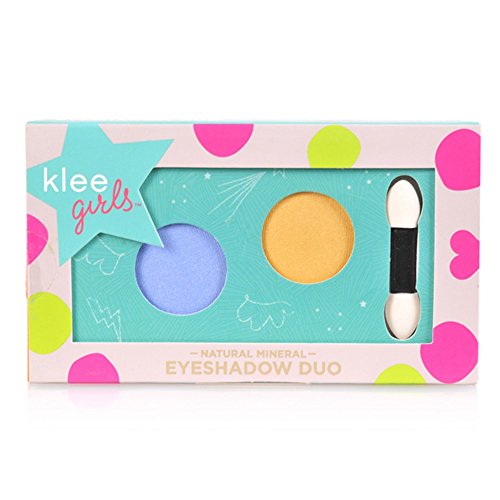 Luna Star Naturals Klee Girls Eyeshadow Duo, Niagara Blaze Nantucket Glint Periwinkle/Gold, 1.3 Ounce