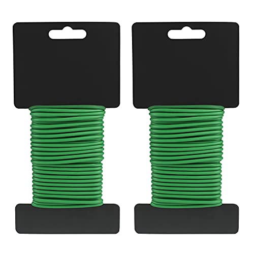 KINGLAKE 2 Pièces Fil Jardinage Cordon SDE Jardin pour Plantes et arbustes Attaches de Jardin pour Plantes, 3.5mmX8M